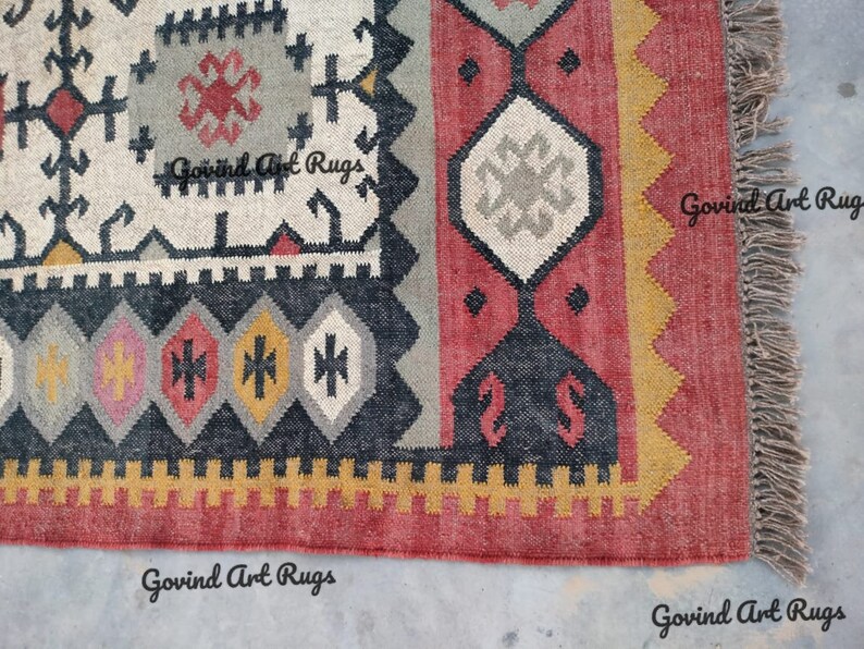 AREA RUGBOHO RUGKILIM RUGNAVAJO RUGSCANDINAVIAN RUGWOOL JUTE RUGwool rugHandmade RugDoormat rugWool Jute Kilim RugTurkish RugKilim Runner Rug5x7 Bohemian Rug