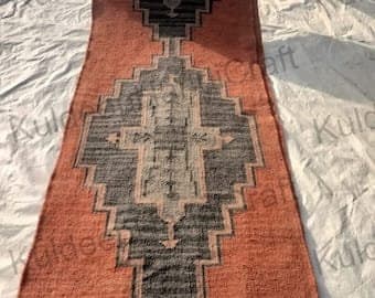 2 x 12 Handwoven Vinatge Kilim Runner Dhurrie Rug, 60 x 180 cm Handmade, Kelim, Dhurry, Indian, Turkish, Oriental, Traditional, Custom