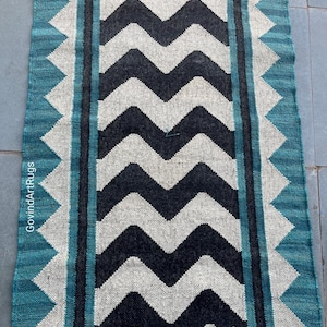 Handmade Kilim Runner Rug For stair Decor/ Handwoven Wool And Jute Runner,Bohemian Rug, Vintage Kilim Rug, Custom Kilim Runner, 2.6X22 Ft