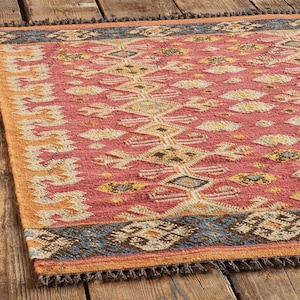Handmade Navajo Kilim Rug, Aztec Rug, Accent Rug, Outdoor Rug/Indoor Rug, Living/Dinning Room 8x10 Ft. Wool Jute Kilim Rug, Indian Rug