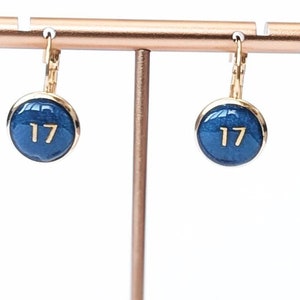 MVP Buffalo Bills Josh Allen #17 Yellow Gold Stainless Steel Earrings