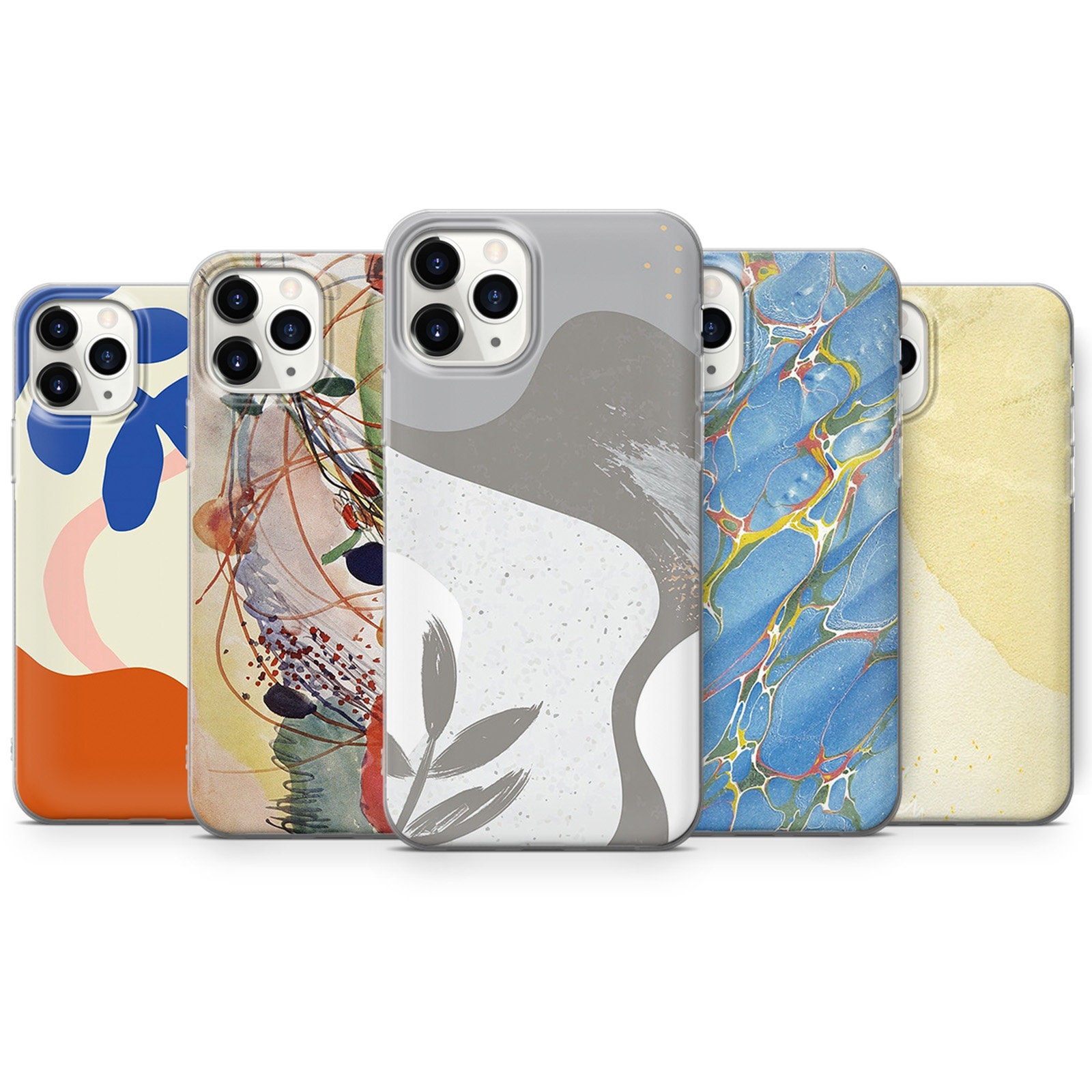 Modern Abstract Phone Case Art Cover Fits for iPhone X 11 11 Etsy