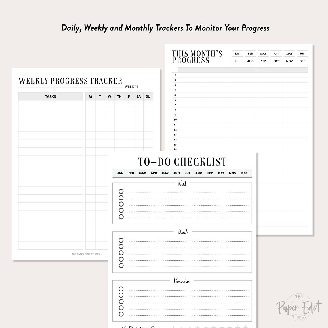 productivity-planner-printable-daily-productivity-planner-etsy