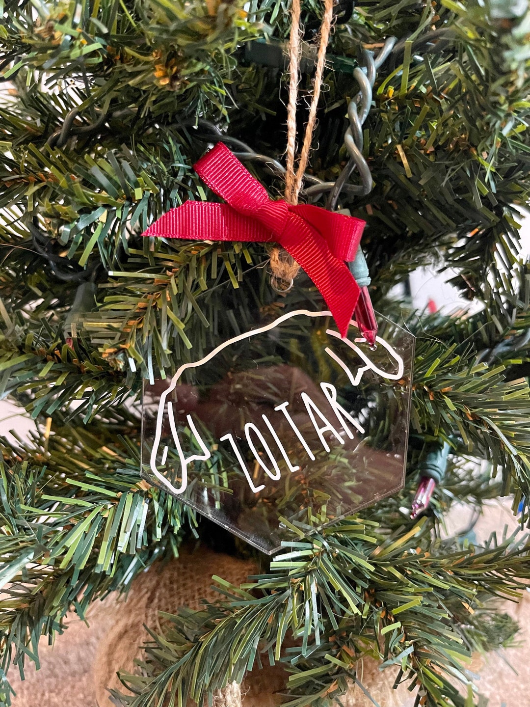 Personalized Pet Acrylic Ornament, Custom Dog Gift, Pet Memorial ...