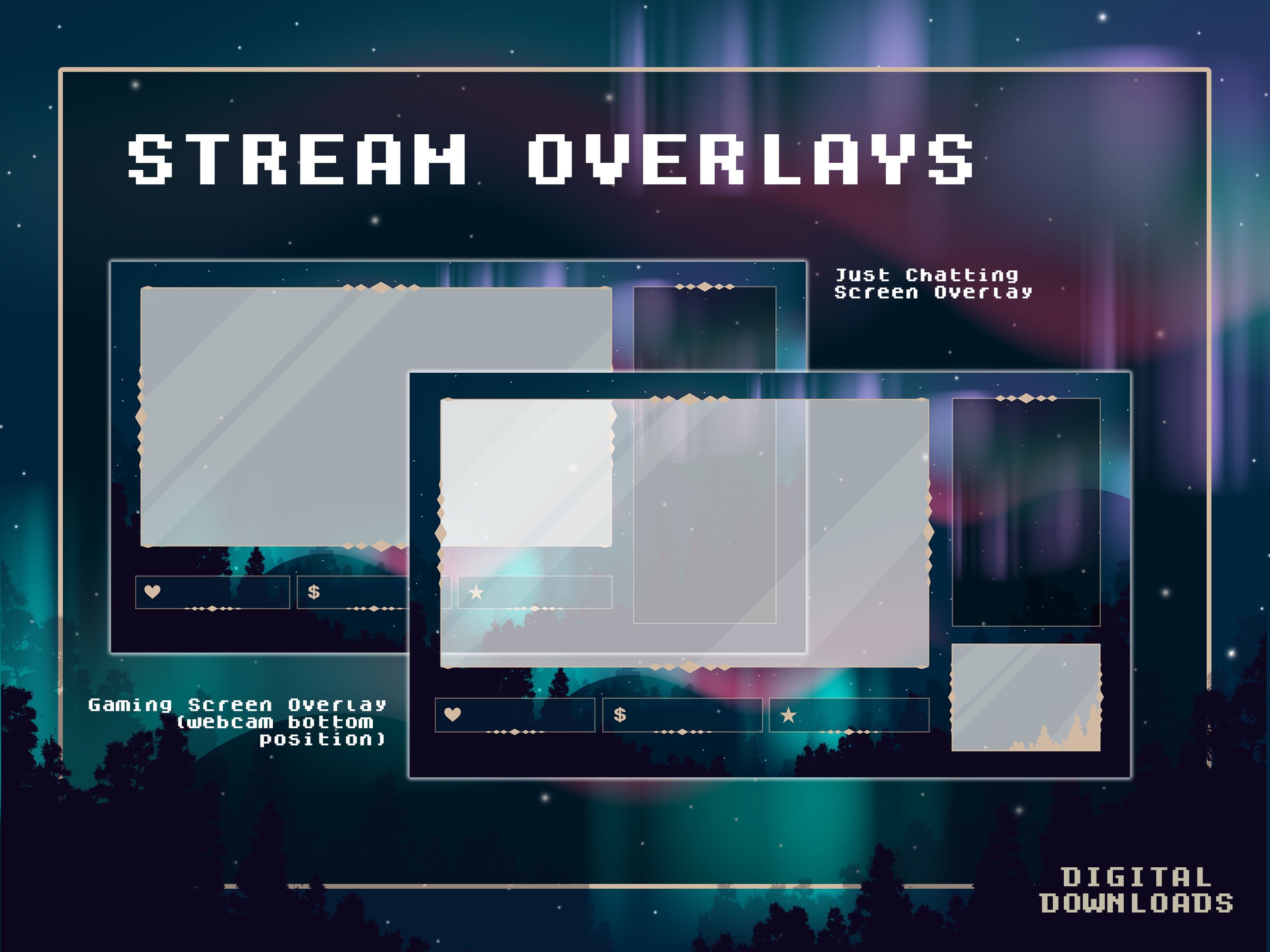 Twitch League of Legends Overlay - JUST CHATTING by Alenarya on