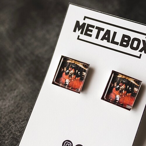 Slipknot Selftitled Album Cover Stud Earrings Etsy