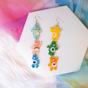 Care Bears Countdown Stacked Resin Statement Earrings