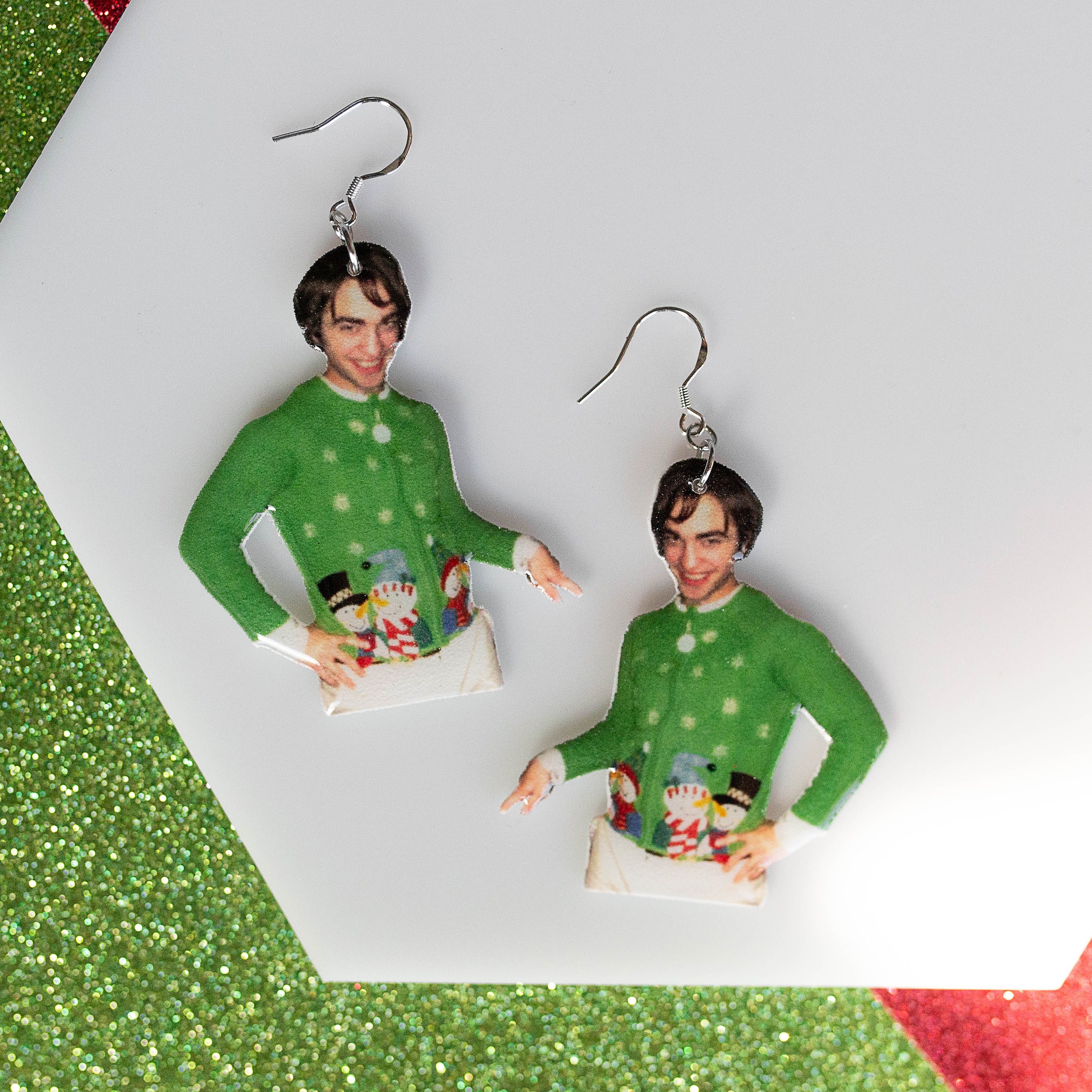 Cursed Robert Pattinson Ugly Christmas Sweater Resin Statement