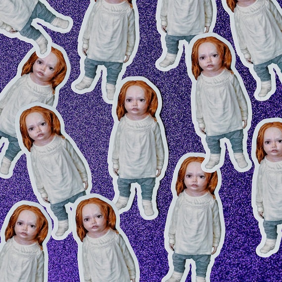 Twilight Breaking Dawn inspired Renesmee Doll Chuckesmee Vinyl Sticker Etsy