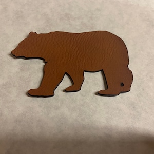 Bear leather patches  Blank Leather Patches , PU leather patch, Faux Leather tags