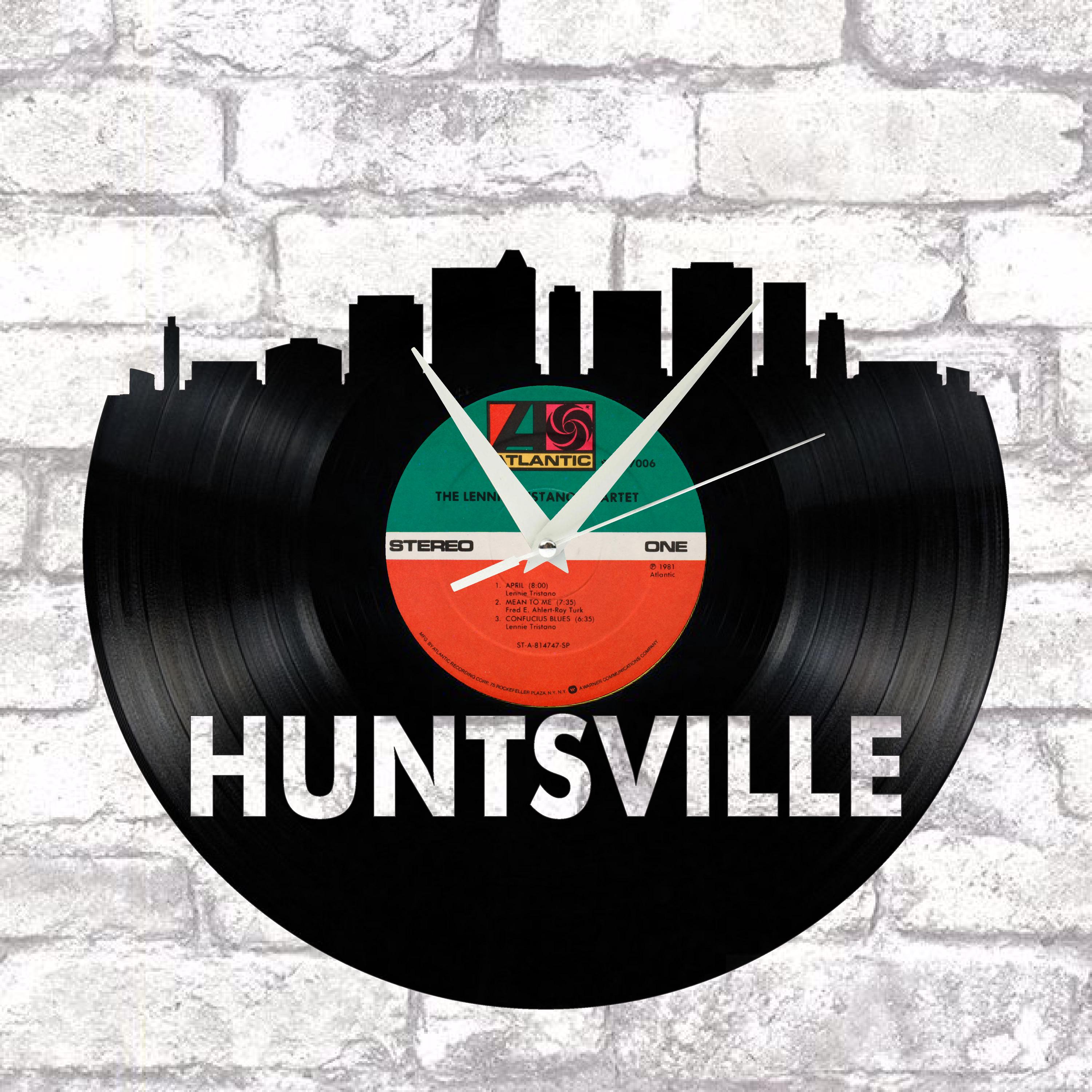 ハンツビル アラバマ スカイライン 実際のビニールレコード時計から