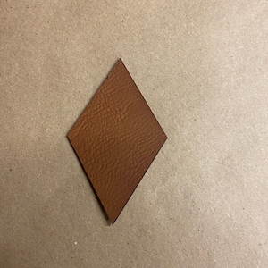 3" x 1 3/4" leather patches diamond Blank Leather Patches , PU leather patch, Faux Leather tags