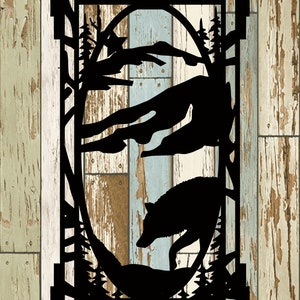 Wolf Metal Sign, Cabin, Wall, Home, Outdoor, Mountain
