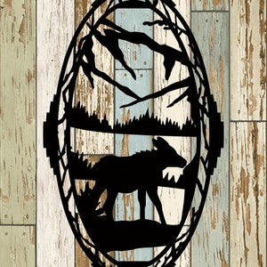 Moose Metal Sign, Cabin, Wall, Home, Outdoor, Mountain