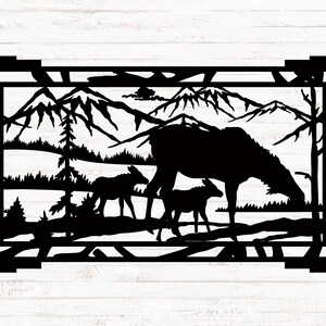 Moose Metal Sign, Cabin, Wall, Home, Outdoor, Mountain