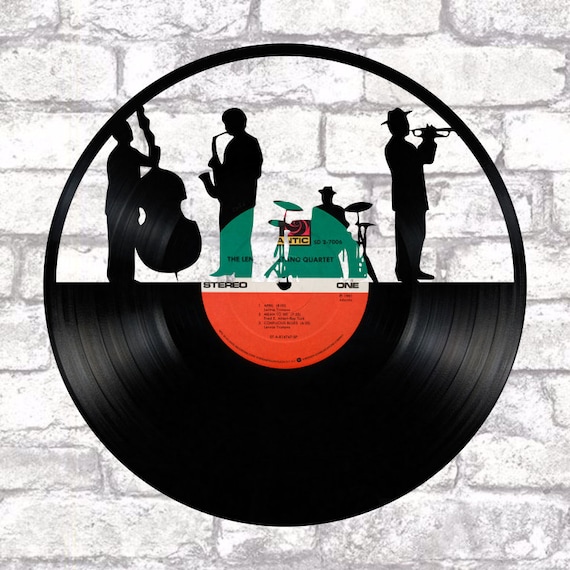 Jazz Band Vinyl Record Art Cut From a Actual Vinyl Record - Etsy
