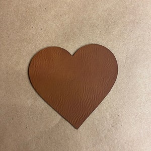 3&quot; leather patches heart Blank Leather Patches , PU leather patch, Faux Leather tags