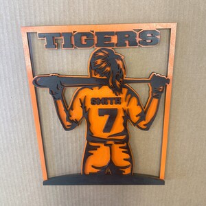 Softball custom 3d layered sign personalize custom sign