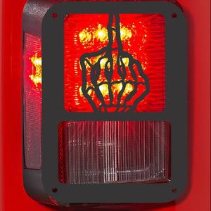 middle finger skeleton  Tail light cover taillight covers