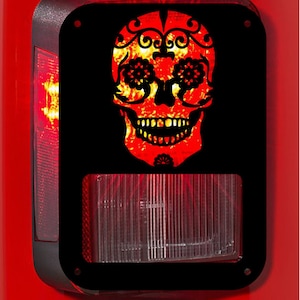 sugar skull  Tail light cover taillight covers