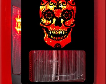 sugar skull  Tail light cover taillight covers