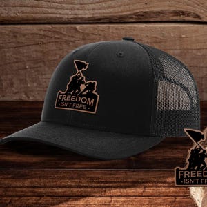 La libertà non è gratuita Richardson 112 Cappello da camionista con schiena in rete patch divertente linea uomo
