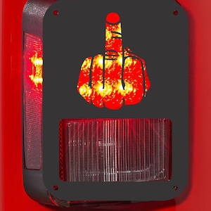 middle finger Tail light cover taillight covers