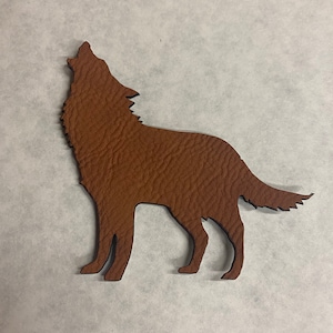 Wolf leather patches  Blank Leather Patches , PU leather patch, Faux Leather tags