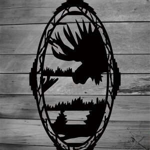 Moose Metal Sign, Cabin, Wall, Home, Outdoor, Mountain