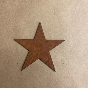 leather patches star Blank Leather Patches , PU leather patch, Faux Leather tags
