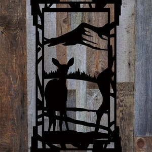 Deer Metal Sign, Cabin, Wall, Home, Outdoor, Mountain