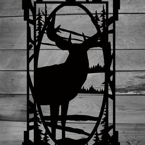 Deer Metal Sign, Cabin, Wall, Home, Outdoor, Mountain