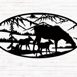 Moose Metal Sign, Cabin, Wall, Home, Outdoor, Mountain