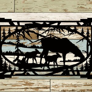 Moose Metal Sign, Cabin, Wall, Home, Outdoor, Mountain