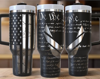 We the People Air Force engrave wrap file SVG for 40oz 20oz 22oz Tumbler/Water Bottle Digital File ONLY engrave sublimation or vinyl