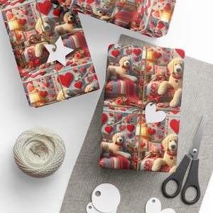 Una carta da regalo trapuntata Golden Retriever Carta da regalo Doodle Mamma Carta di Natale Compleanno Bambino Decorativo Personalizzato Goldendoodle San Valentino