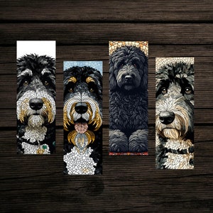 Goldendoodle Labradoodle Watercolor Printable Bookmarks Bookmark Book Themed Gift for Book Lover DIY Library Teacher Golden Doodle Dog Lover