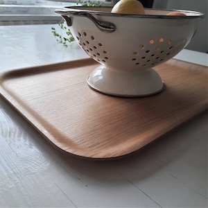 Oak Rectangular Tray: Sustainable Coffee Table Serving Platter