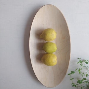 Birch Wood Oval Tray: Japanese Style Food Serving Platter