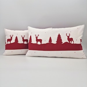 Gonk Santa Trio Cushion Cover | Gonk Christmas Decor | Cute Gnome Santa | Santa Christmas Decor | onk Decor | Nordic Christmas