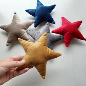 Velvet Christmas Stars: A Set of 2 Reusable and Handmade Ornaments for Your Tree