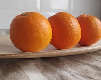 Oval Wooden Tray | Birch Tray | Japanese style Tea Board | Food Serving Dishes | Kitchen and Dine serving | Easter lunch