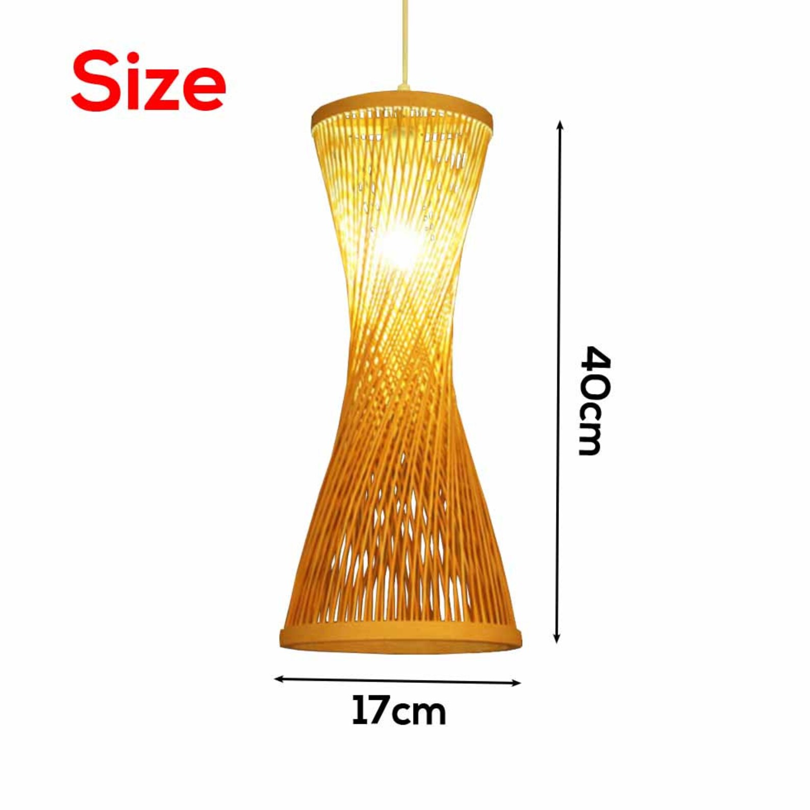 Woven Bamboo Lampshades Bamboo Light Fixture Bamboo Pentdant Etsy