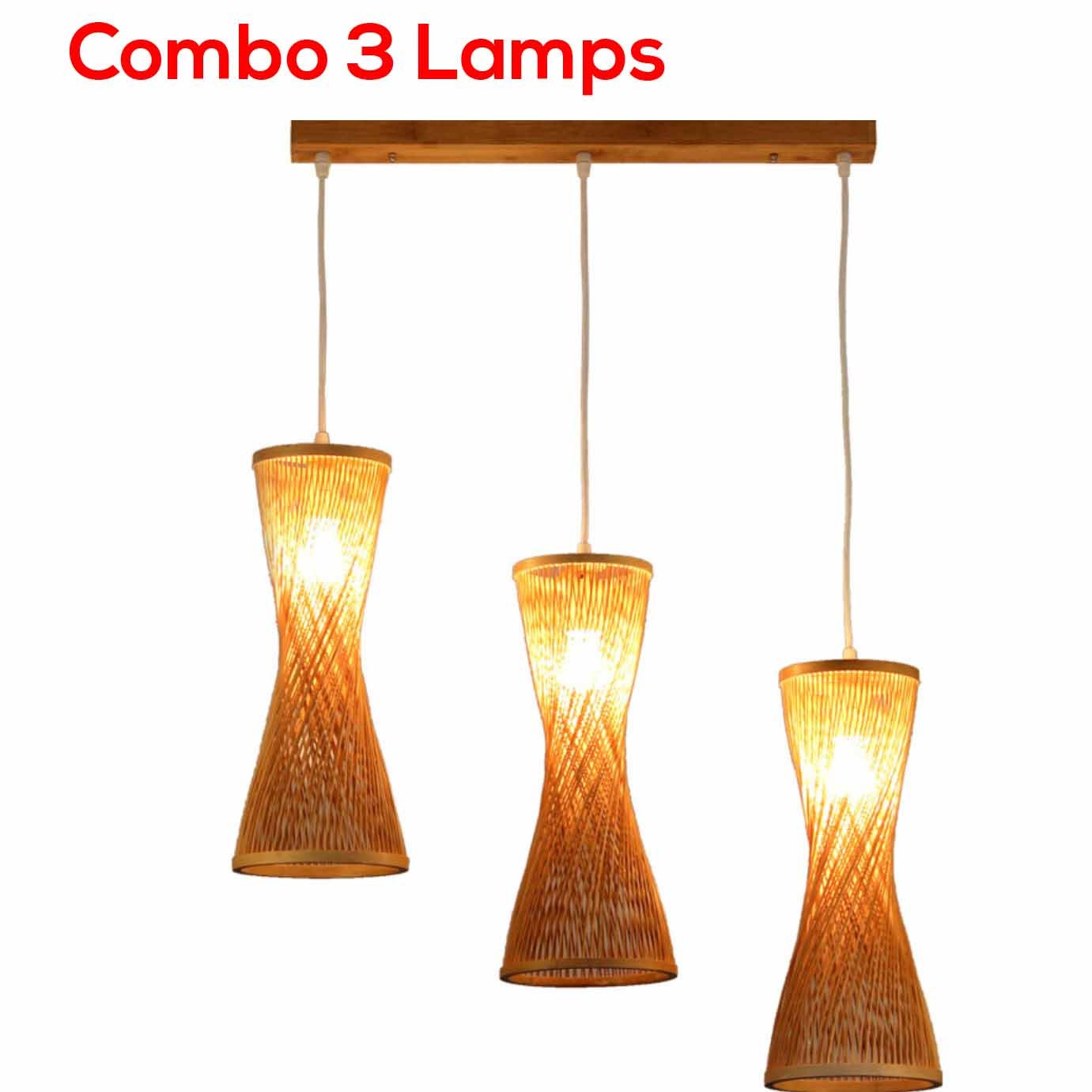 Woven Bamboo Lampshades Bamboo Light Fixture Bamboo Pentdant Etsy