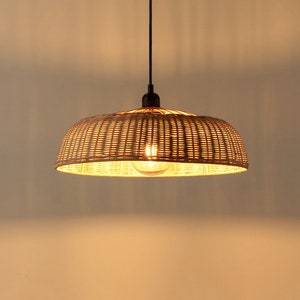 HQ Rattan Pendant Light Rattan Lampshade, Rattan Light Fixtures, Rattan Chandelier Lighting, Bamboo Lampshades, Bamboo Light Shades Hanging