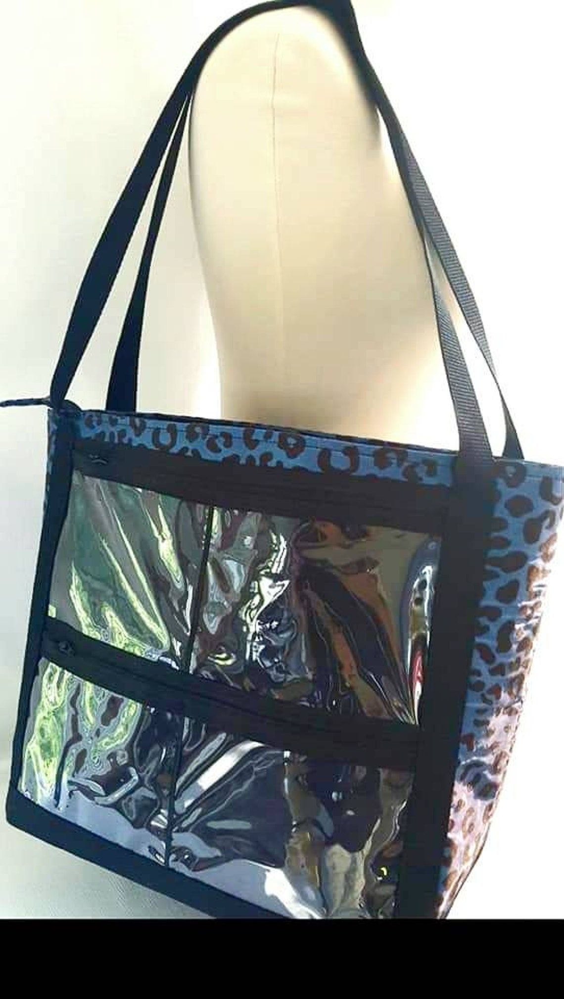 Display Tote Bag With Clear Pockets Direct Sales Consultant Etsy