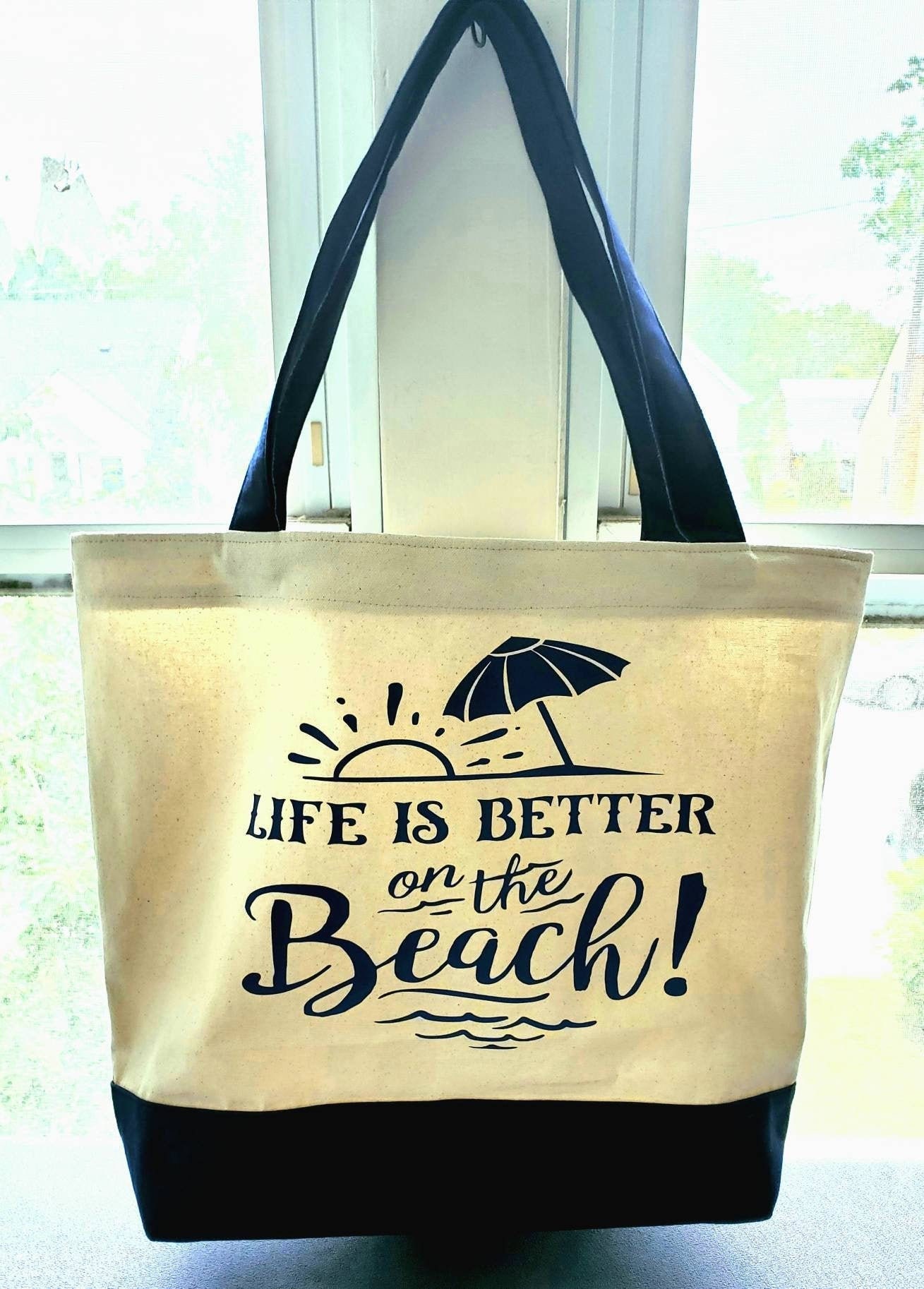 Personalized Bag with Cricut Iron-On Design - Coastal Kelder