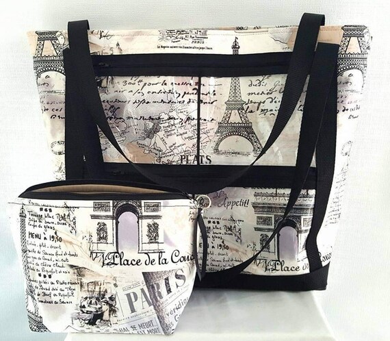 Clear pocket display tote hotsell