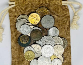 Conjunto Surpresa de Moedas Mundiais - Conjunto de Moedas - Motivos Variados de Países - Conjunto de Colecionador - Conjunto de Moedas para Fins Educacionais