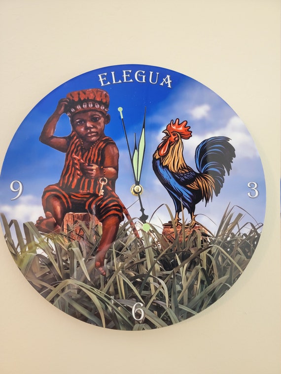 Wallclock/eleggu/orisha/yoruba/orisha Wall Clock/eleggua Wall Etsy